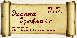 Dušana Džaković vizit kartica